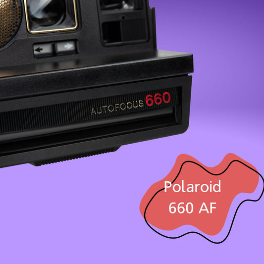 Polaroid 600 Type Land Camera Sonar Autofocus 660 - Vintage Instant Film Analog Camera