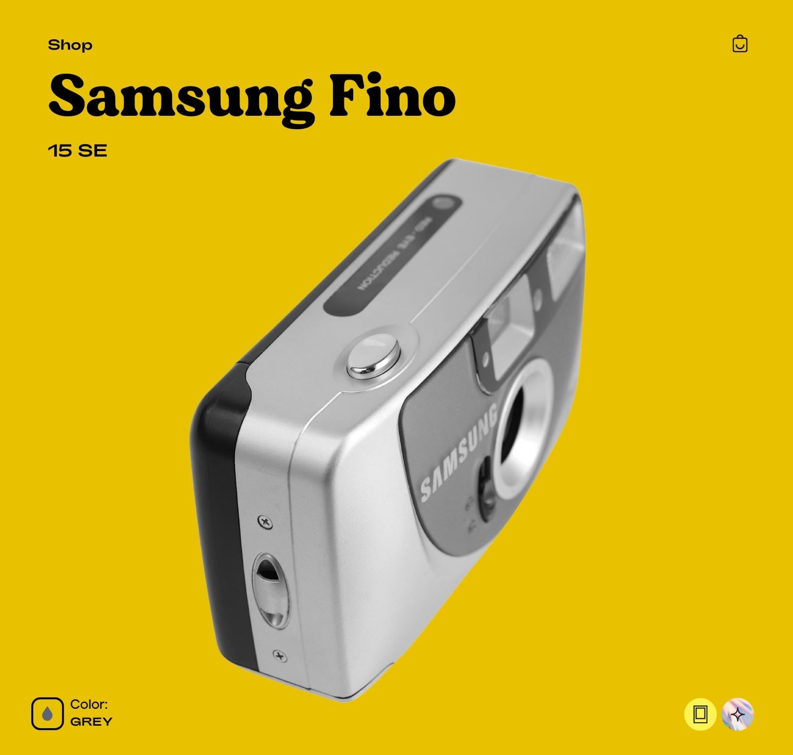 Samsung 15 SE 35mm Film Camera Compact Point-and-Shoot with Built-In Flash, Automatic Features, Perfect for Everyday and Travel Photography - Vintage Polaroid Instant Cameras