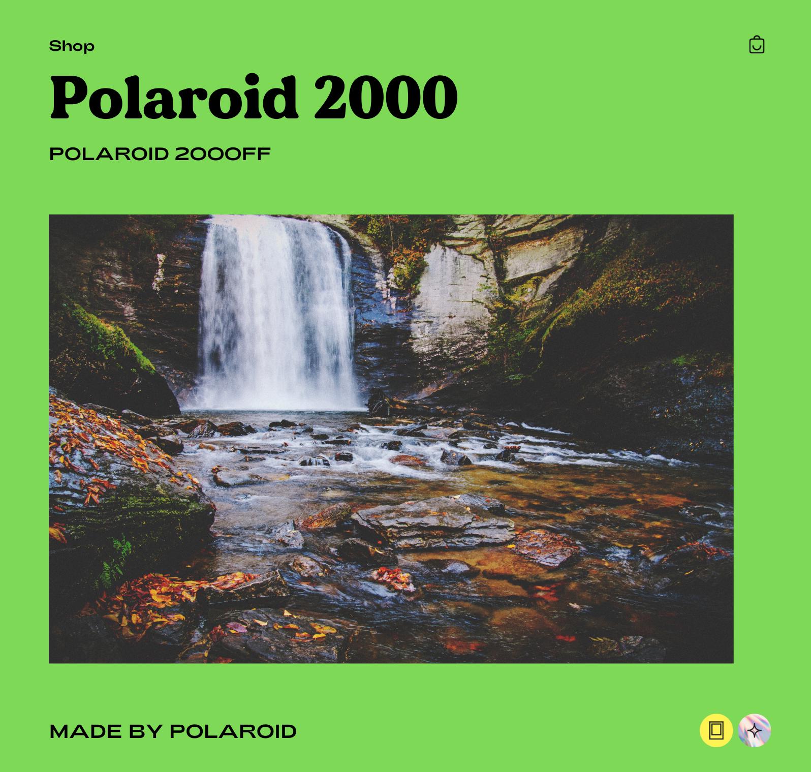 Polaroid 2000FF 35mm Film Camera - Vintage Point-and-Shoot Camera with Built-In Flash, Compact and Lightweight Retro Photography Gear - Vintage Polaroid Instant Cameras