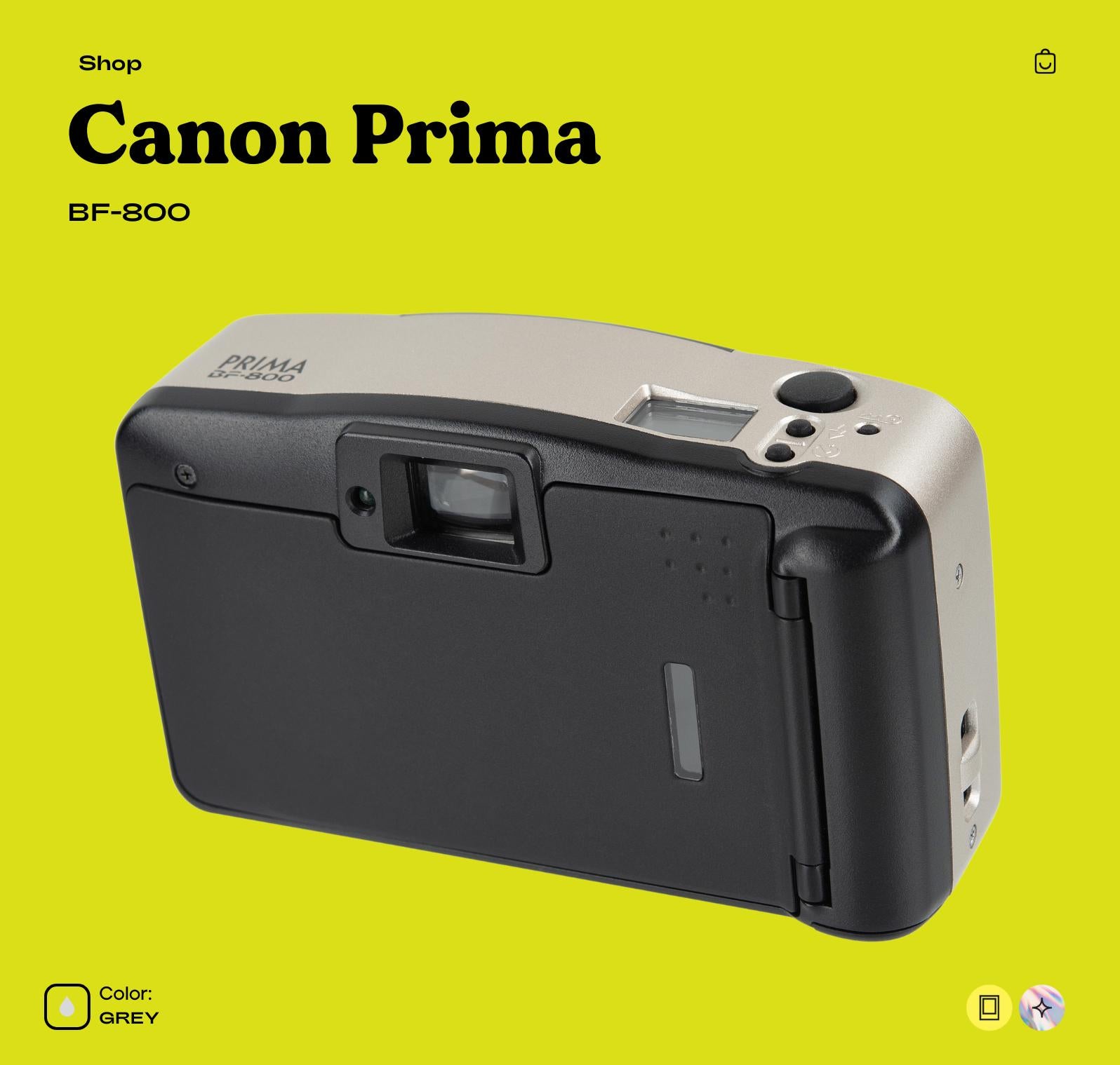 Canon prima 35 mm camera - Vintage 35mm Point and Shoot Film Camera with Built-In Flash - Photographer gift - Vintage Polaroid Instant Cameras