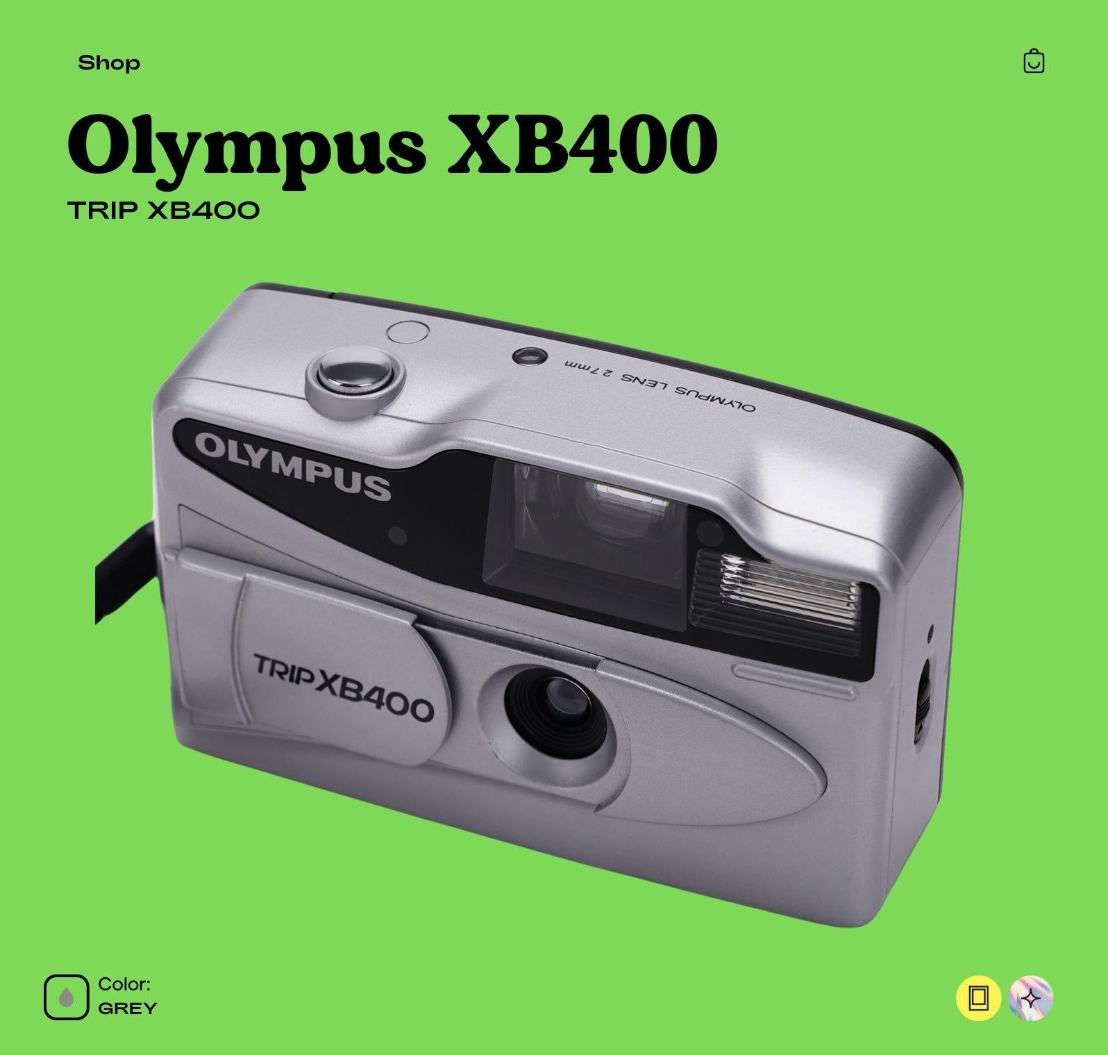 Olympus XB400 Vintage 35mm Point and Shoot Film Camera - Compact and Fully Functional - Vintage Polaroid Instant Cameras