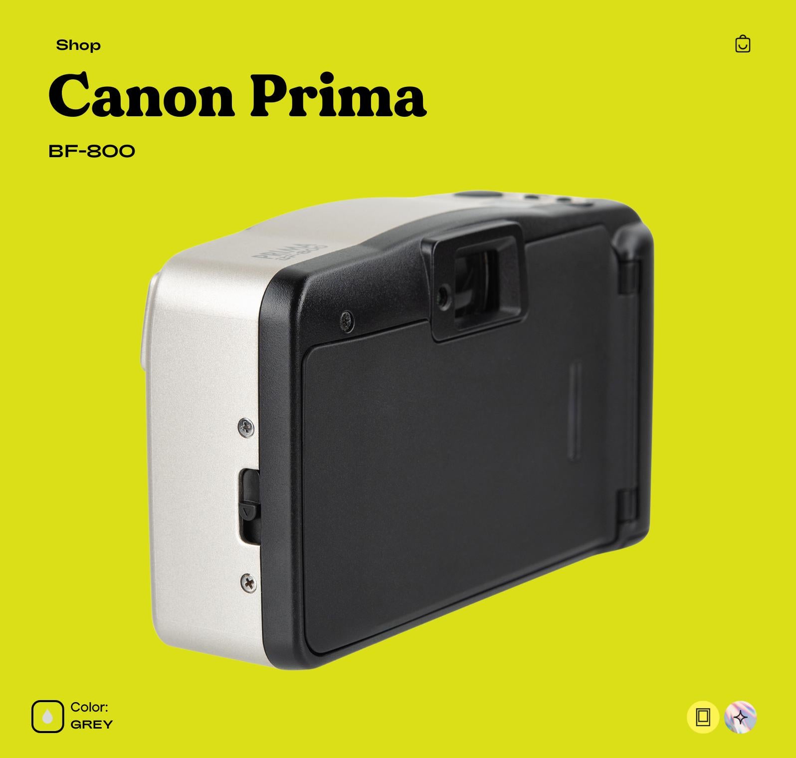 Canon prima 35 mm camera - Vintage 35mm Point and Shoot Film Camera with Built-In Flash - Photographer gift - Vintage Polaroid Instant Cameras