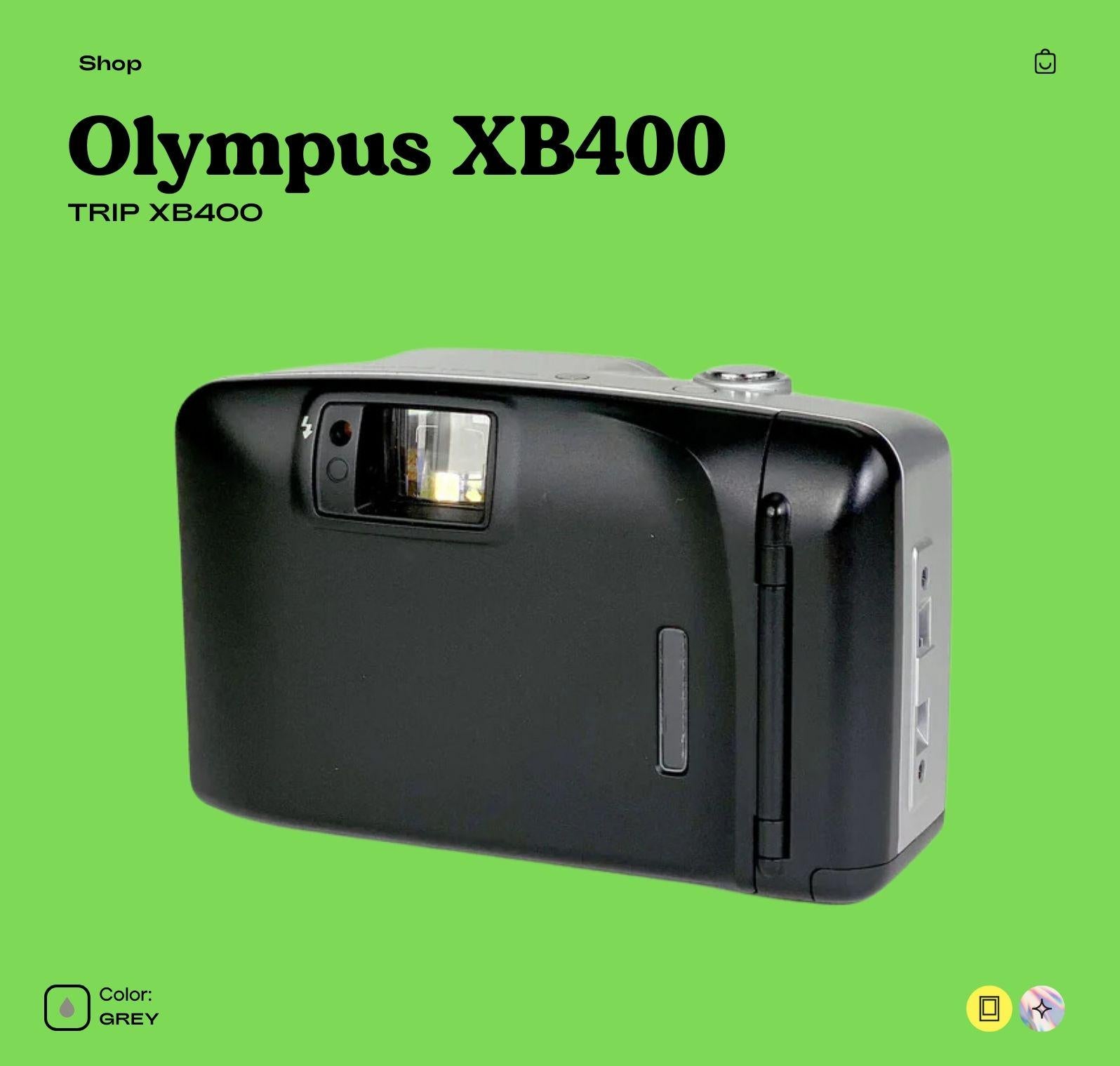 Olympus XB400 Vintage 35mm Point and Shoot Film Camera - Compact and Fully Functional - Vintage Polaroid Instant Cameras
