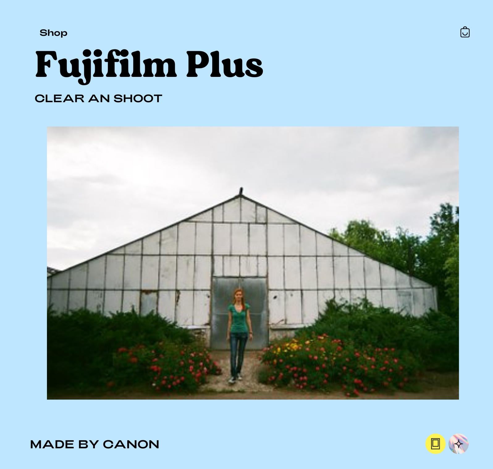 Fujifilm Clear Shot Plus 35mm Film Camera - Vintage Point and Shoot with Built-In Flash, Compact Design, Easy-to-Use Analog Photography Tool - Vintage Polaroid Instant Cameras