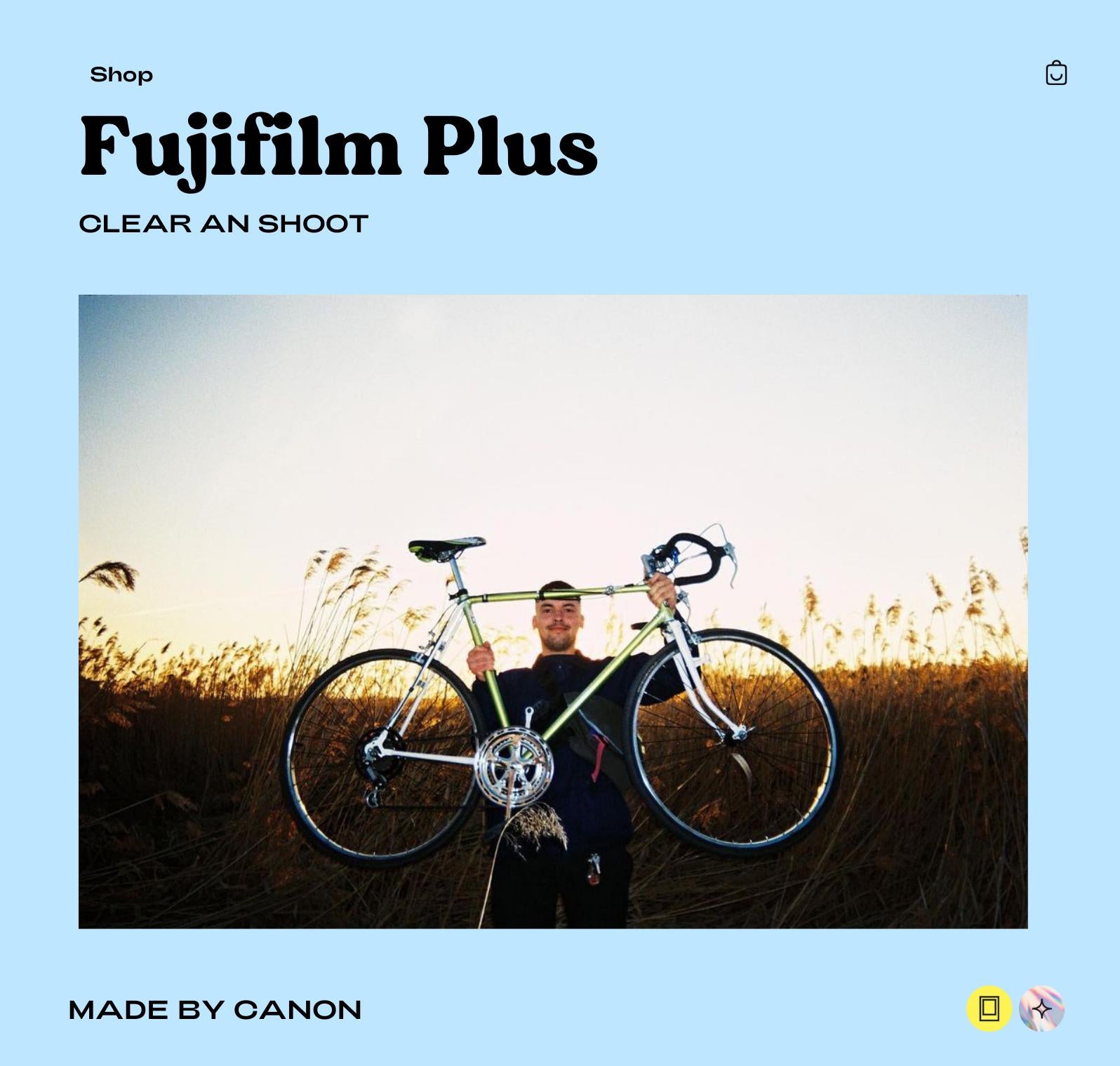 Fujifilm Clear Shot Plus 35mm Film Camera - Vintage Point and Shoot with Built-In Flash, Compact Design, Easy-to-Use Analog Photography Tool - Vintage Polaroid Instant Cameras