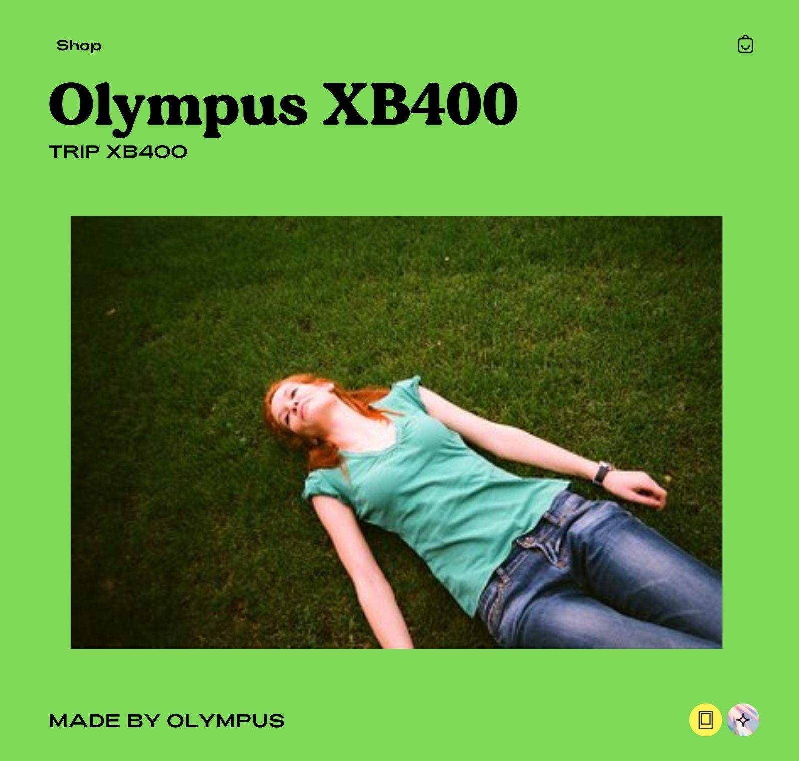 Olympus XB400 Vintage 35mm Point and Shoot Film Camera - Compact and Fully Functional - Vintage Polaroid Instant Cameras