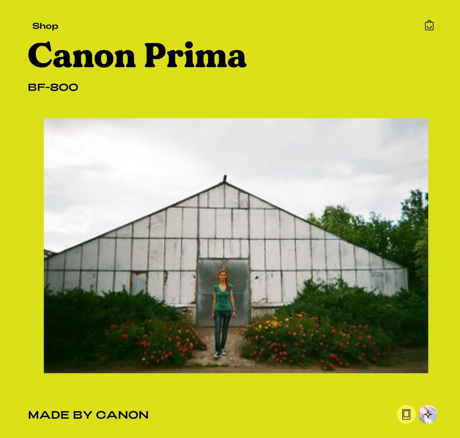 Canon prima 35 mm camera - Vintage 35mm Point and Shoot Film Camera with Built-In Flash - Photographer gift - Vintage Polaroid Instant Cameras