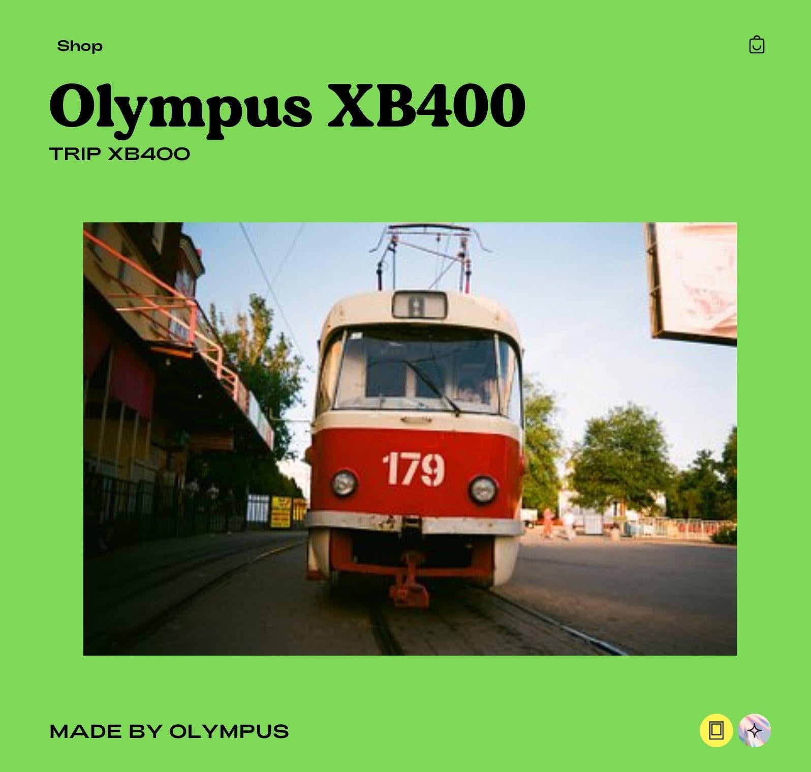 Olympus XB400 Vintage 35mm Point and Shoot Film Camera - Compact and Fully Functional - Vintage Polaroid Instant Cameras