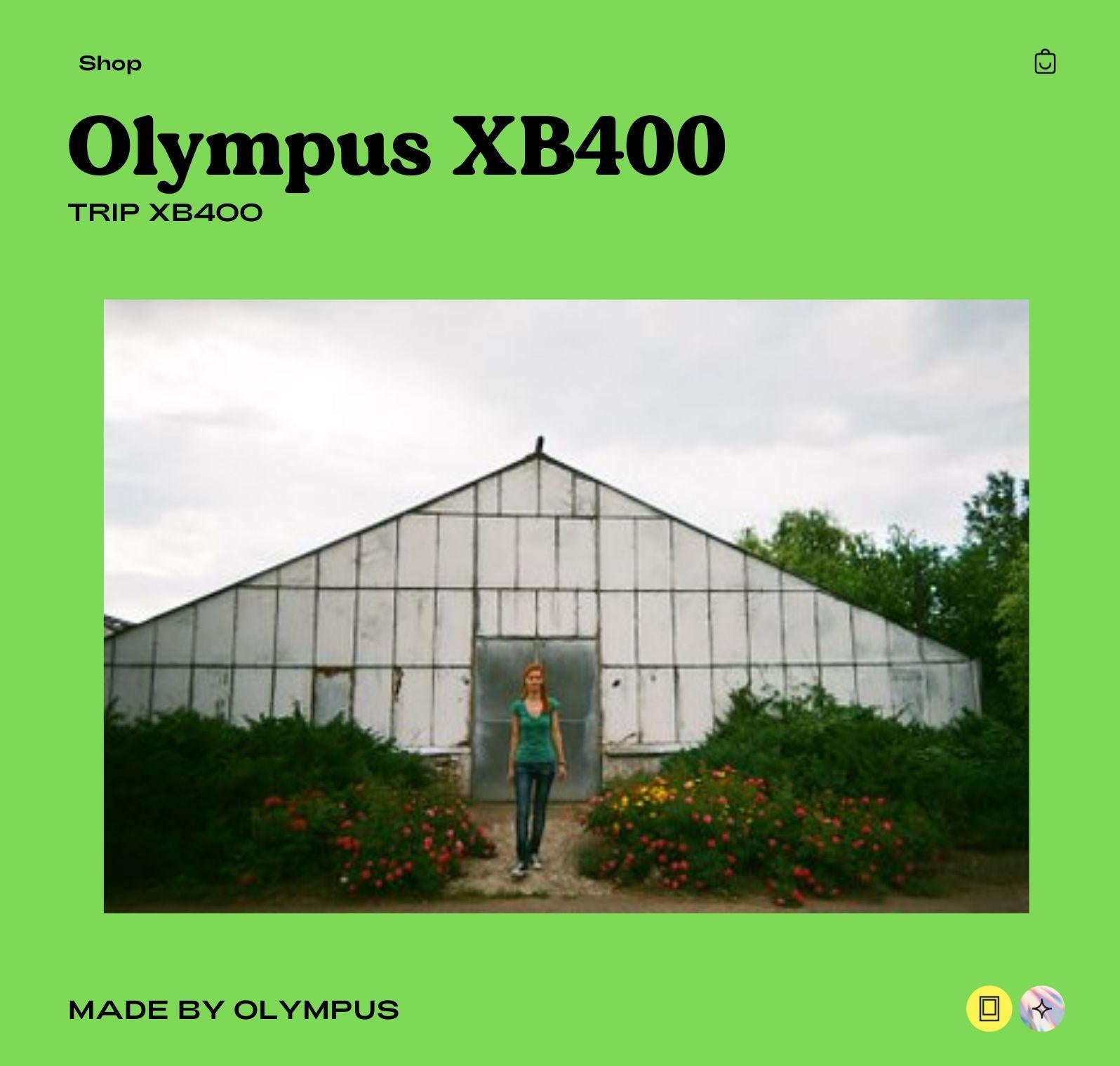 Olympus XB400 Vintage 35mm Point and Shoot Film Camera - Compact and Fully Functional - Vintage Polaroid Instant Cameras