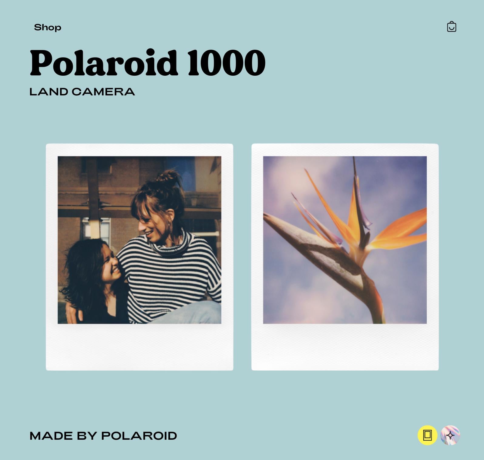 Polaroid SX-70 OneStep Land 1000 - Vintage Instant Film Camera - Classic Polaroid SX-70 - Perfect Gift for Photographers & Collectors - Vintage Polaroid Instant Cameras