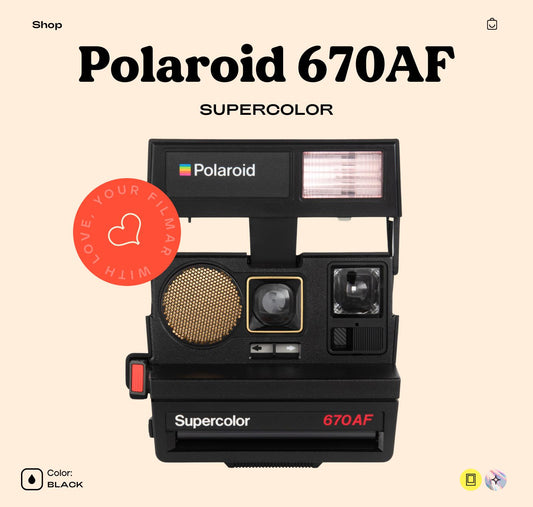 Polaroid 670 AF, Polaroid 600 type land camera sonar autofocus 660 instant film analog camera vintage camera instant camera - Vintage Polaroid Instant Cameras