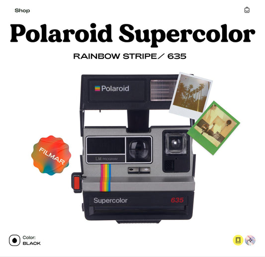 Polaroid 600 type, Polaroid Supercolor 635CL Vintage Instant Camera | Polaroid 600 | Perfect Birthday Gift | Refurbished and Ready to Use - Vintage Polaroid Instant Cameras
