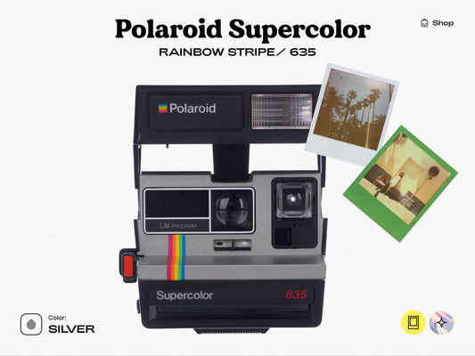 Polaroid 600 type, Polaroid Supercolor 635CL Vintage Instant Camera | Polaroid 600 | Perfect Birthday Gift | Refurbished and Ready to Use - Vintage Polaroid Instant Cameras