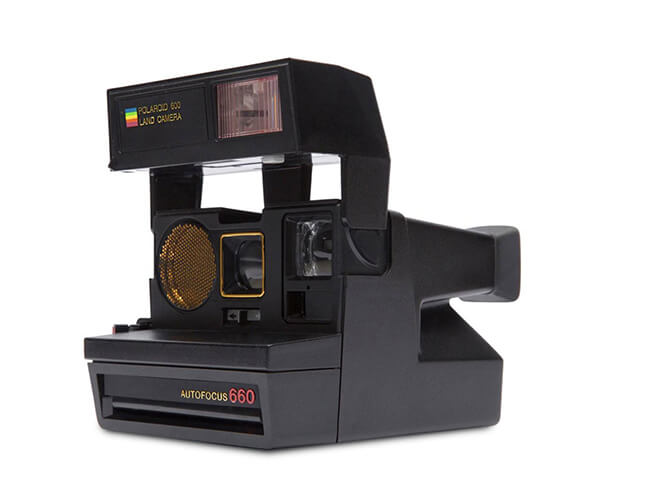 Polaroid 600 type Land Camera Sonar Autofocus Sun 660 Instant Film Analog Camera 80s - Vintage Polaroid Instant Cameras