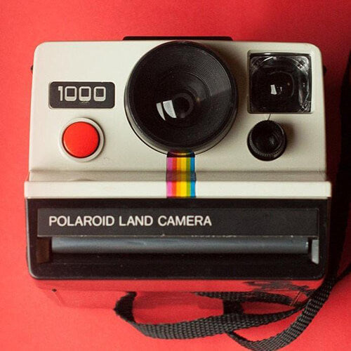 Polaroid Land Camera 1000 One Step Vintage 70s Rainbow Striped Polaroi