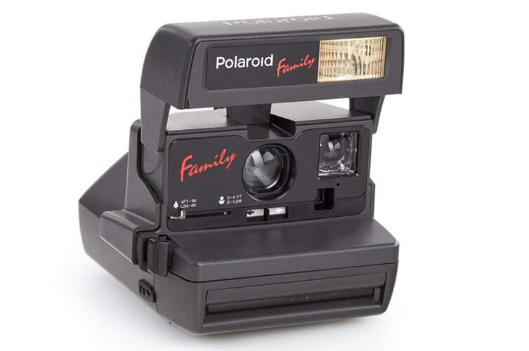 Polaroid One Step Family Edition Instant Film Camera, Vintage Polaroid 600 Camera with Automatic Flash, Fixed Focus - Vintage Polaroid Instant Cameras