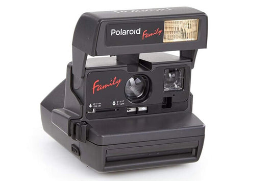 Polaroid One Step Family Edition Instant Film Camera, Vintage Polaroid 600 Camera with Automatic Flash, Fixed Focus - Vintage Polaroid Instant Cameras