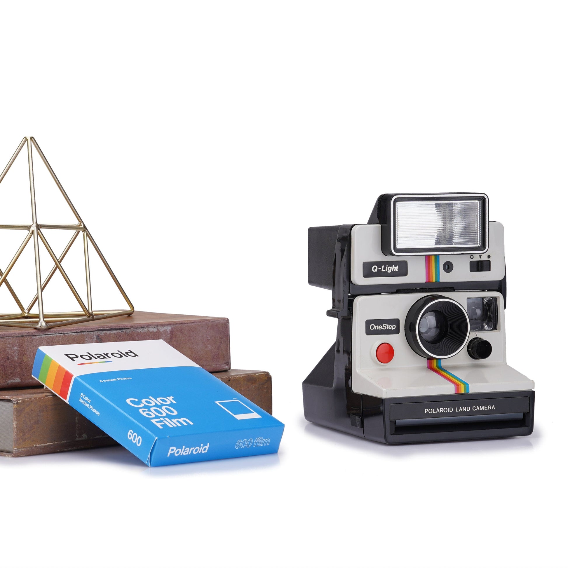 Vintage Polaroid SX-70 Land Camera One Step 1000 - White Rainbow - Vintage Polaroid Instant Cameras