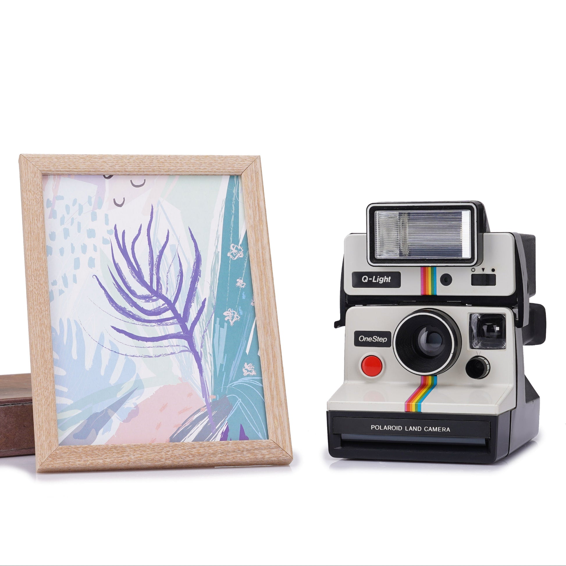 Vintage Polaroid SX-70 Land Camera One Step 1000 - White Rainbow - Vintage Polaroid Instant Cameras