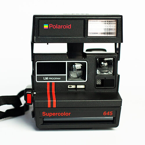 Vintage Camera Polaroid 645 Supercolor Vintage Camera Ultra Rare Red Stripes - Vintage Polaroid Instant Cameras
