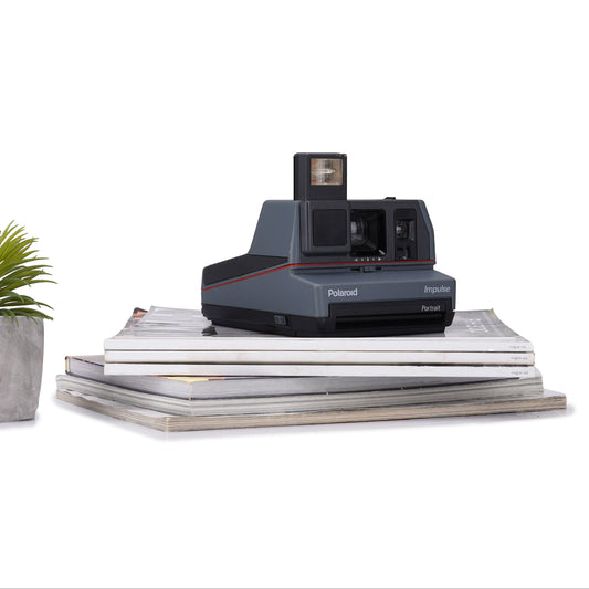 Polaroid Impulse Grey Instant Film Vintage Camera Polaroid 600 Type Film Polaroid Vintage Camera - Vintage Polaroid Instant Cameras