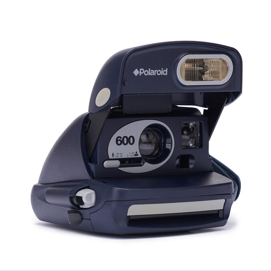 Polaroid 600 Round Instant Film Camera - Blue, Vintage 600 Film Camera, Refurbished Polaroid Camera for Instant Photography - Vintage Polaroid Instant Cameras