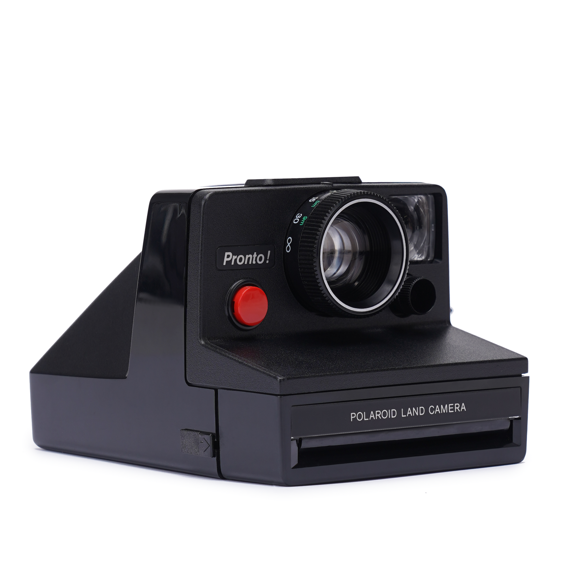 Vintage Polaroid Land Camera Pronto Black with Red Button – Instant Film Camera - Polaroid SX-70 - Polaroid film camera - Vintage Polaroid Instant Cameras