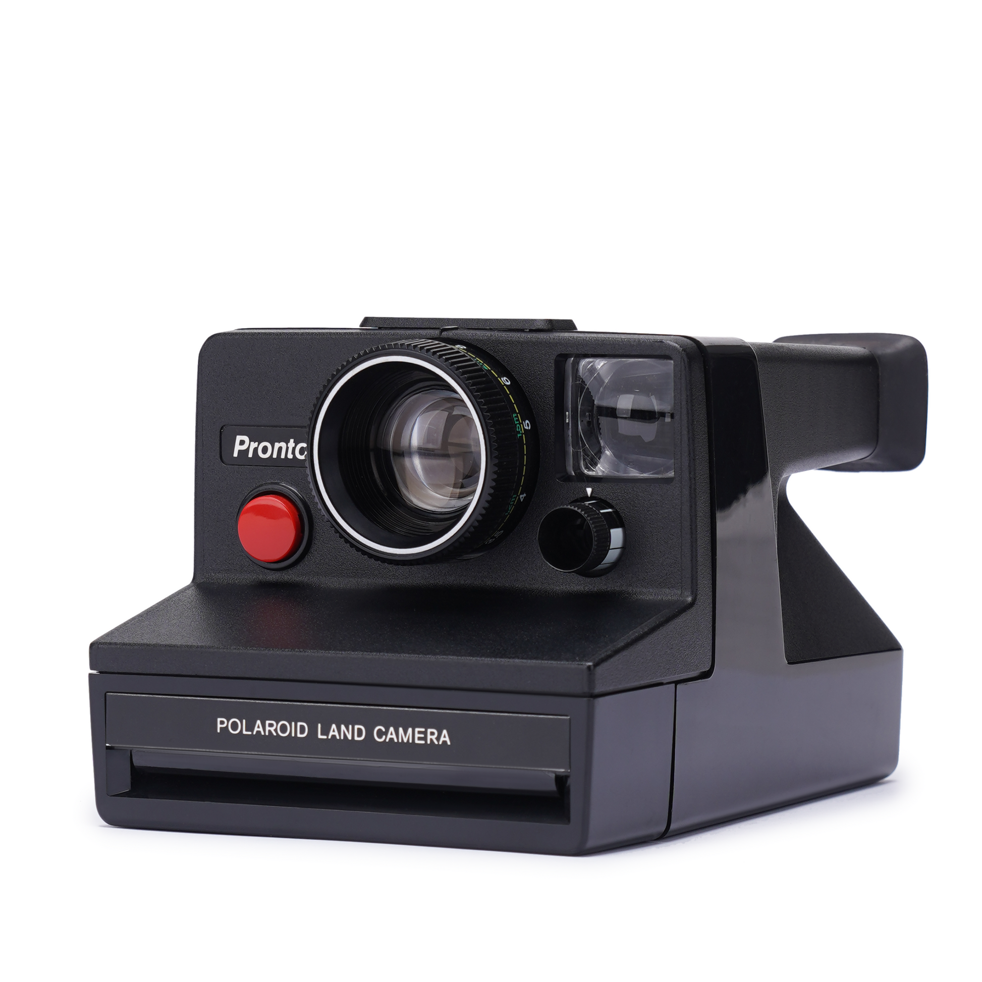 Vintage Polaroid Land Camera Pronto Black with Red Button – Instant Film Camera - Polaroid SX-70 - Polaroid film camera - Vintage Polaroid Instant Cameras