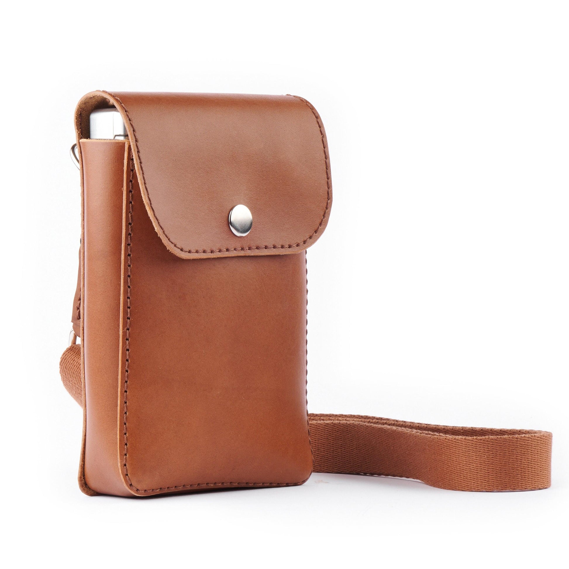 Leather Bag for Polaroid SX-70 Camera - Brown, Handcrafted Photographer Gift, Vintage Camera Case - Vintage Polaroid Instant Cameras