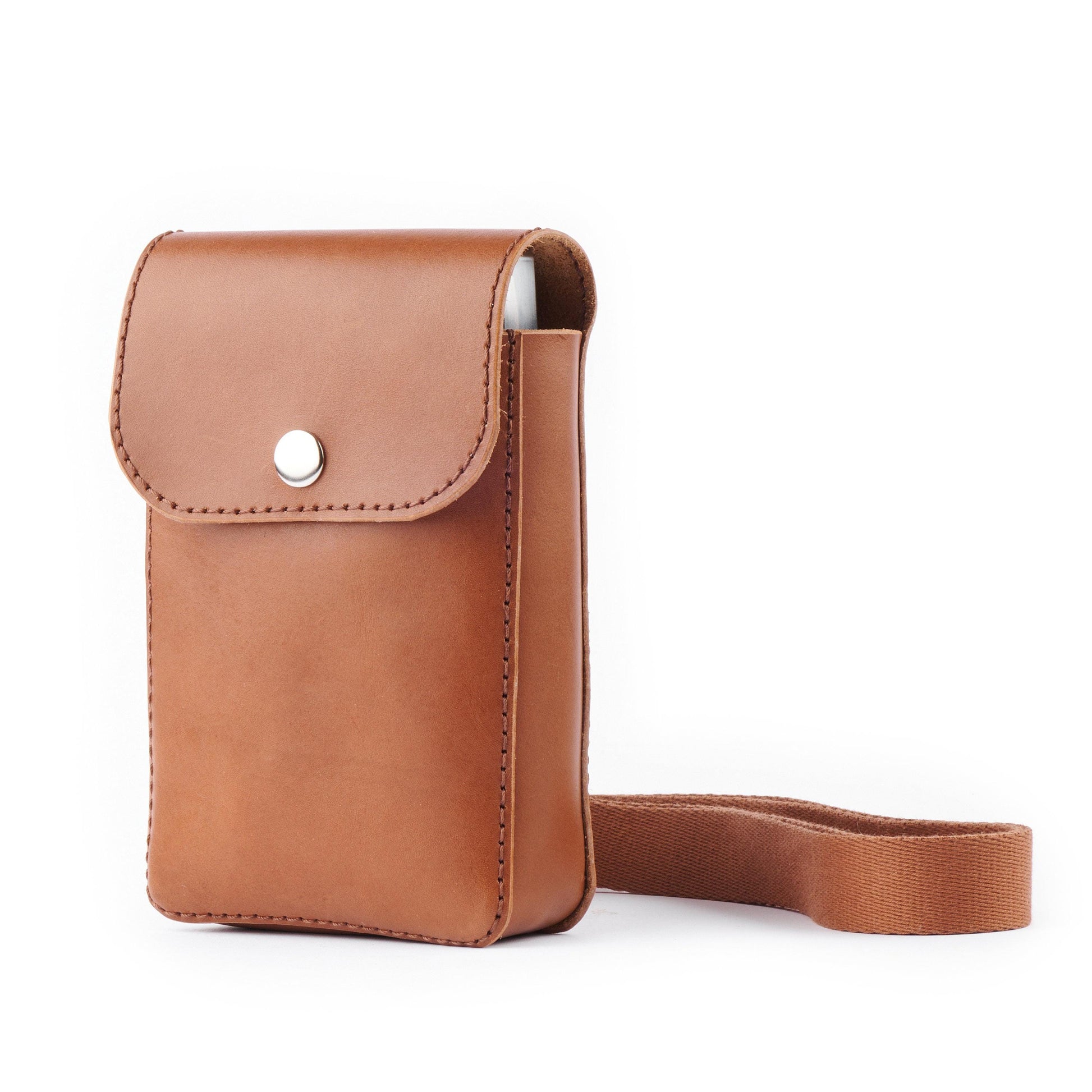 Leather Bag for Polaroid SX-70 Camera - Brown, Handcrafted Photographer Gift, Vintage Camera Case - Vintage Polaroid Instant Cameras