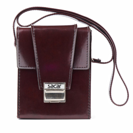 Vintage brown polaroid leather bag, genuine leather camera case 15x18 cm, fits polaroid sx-70, retro photographer gift, stylish camera bag - Vintage Polaroid Instant Cameras