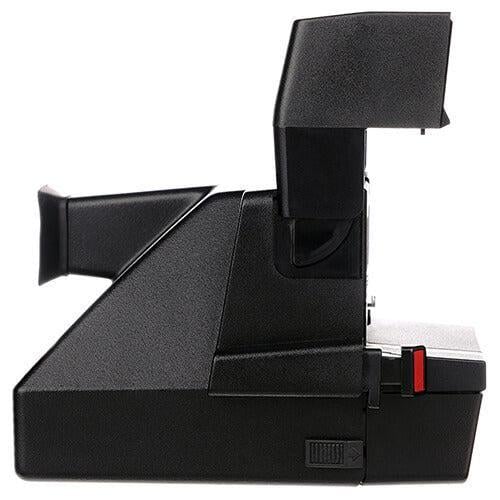 Instant polaroid 645 cl supercolor black  two red stripes  vintage instant film camera polaroid 600 type  -film tested and working - Vintage Polaroid Instant Cameras