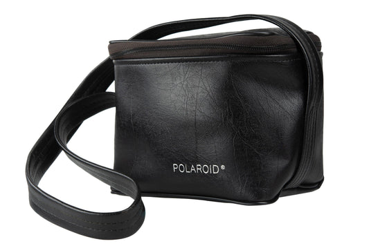 Black polaroid camera bag, original polaroid - the classic! - Vintage Polaroid Instant Cameras
