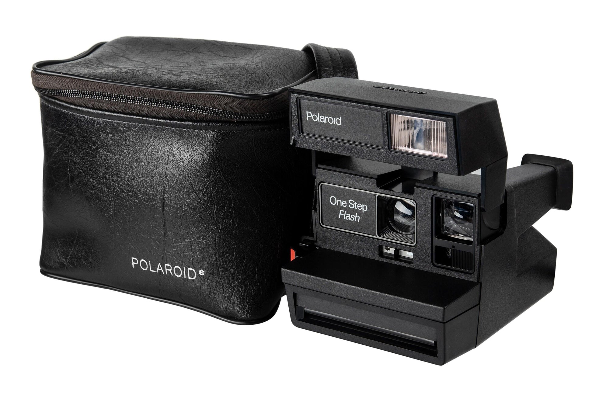 Black polaroid camera bag, original polaroid - the classic! - Vintage Polaroid Instant Cameras