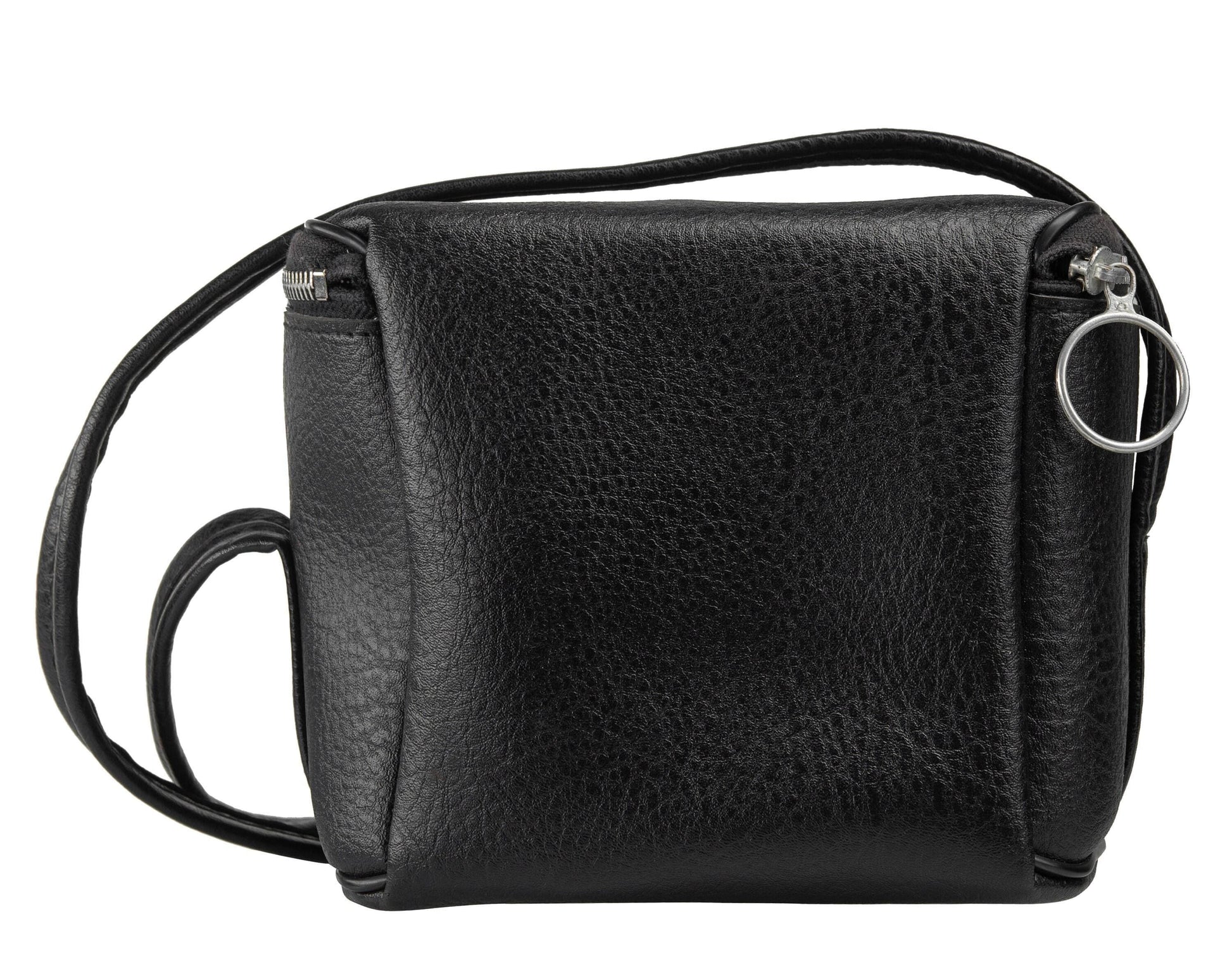 Black polaroid camera bag, original polaroid 600 type, vintage leather bag, protective case for instant film camera - Vintage Polaroid Instant Cameras