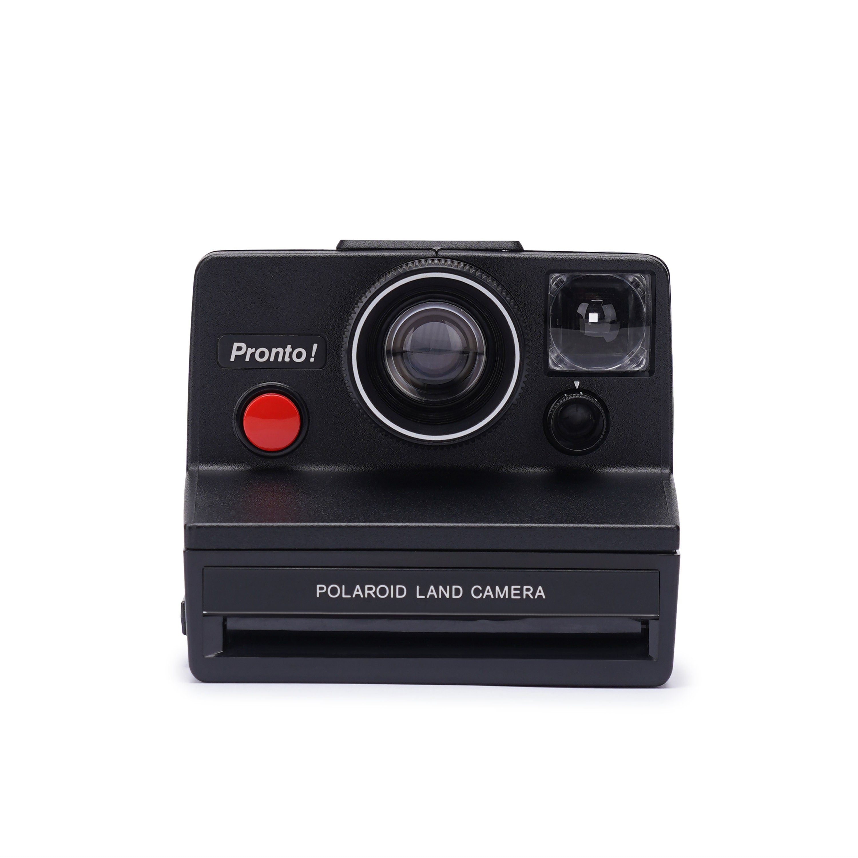 Vintage Polaroid Land Camera Pronto! Black with Red Button Instant Cam