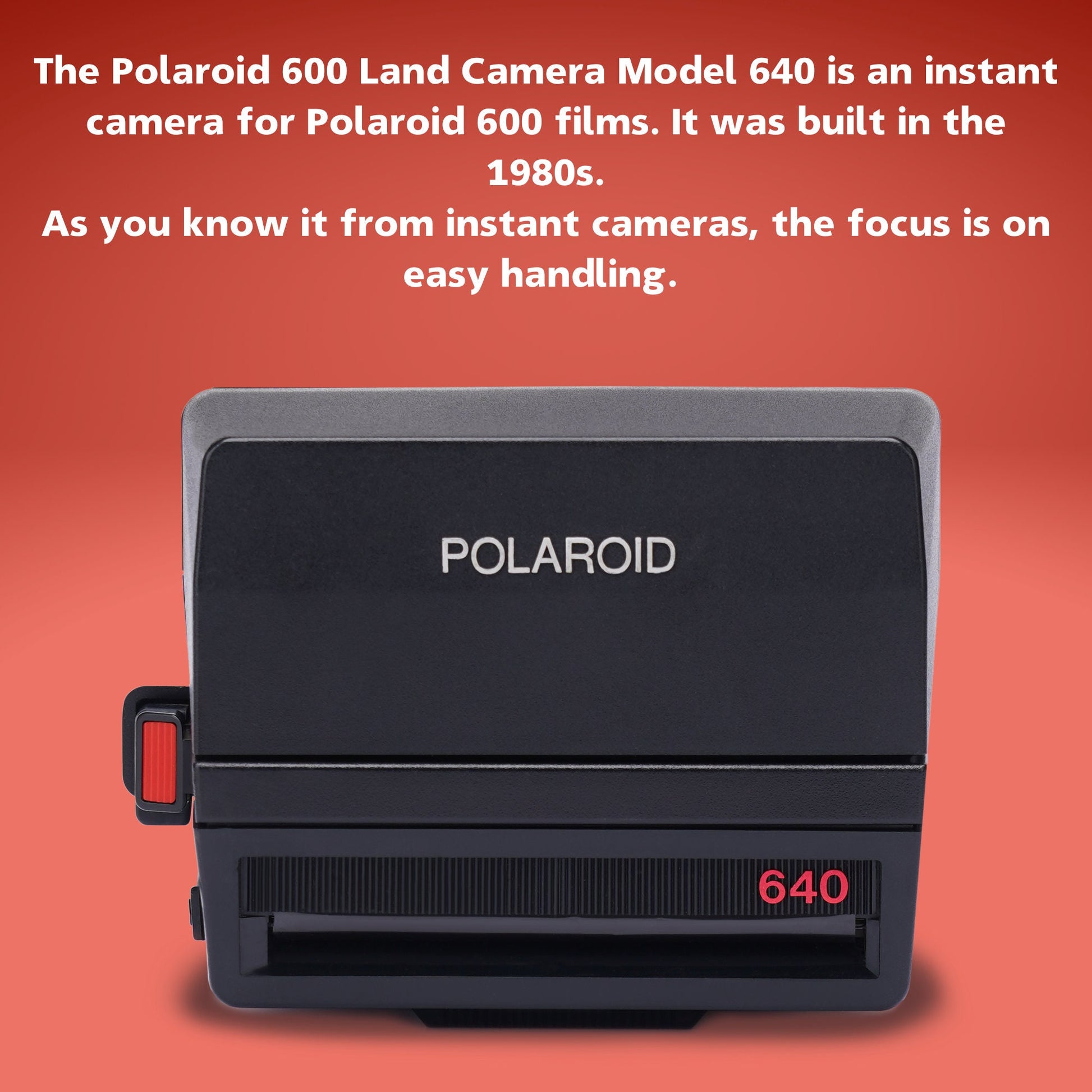 Vintage Polaroid Camera 640, Old Instant Camera, Pefect Instant Camera for Beginner - Vintage Polaroid Instant Cameras
