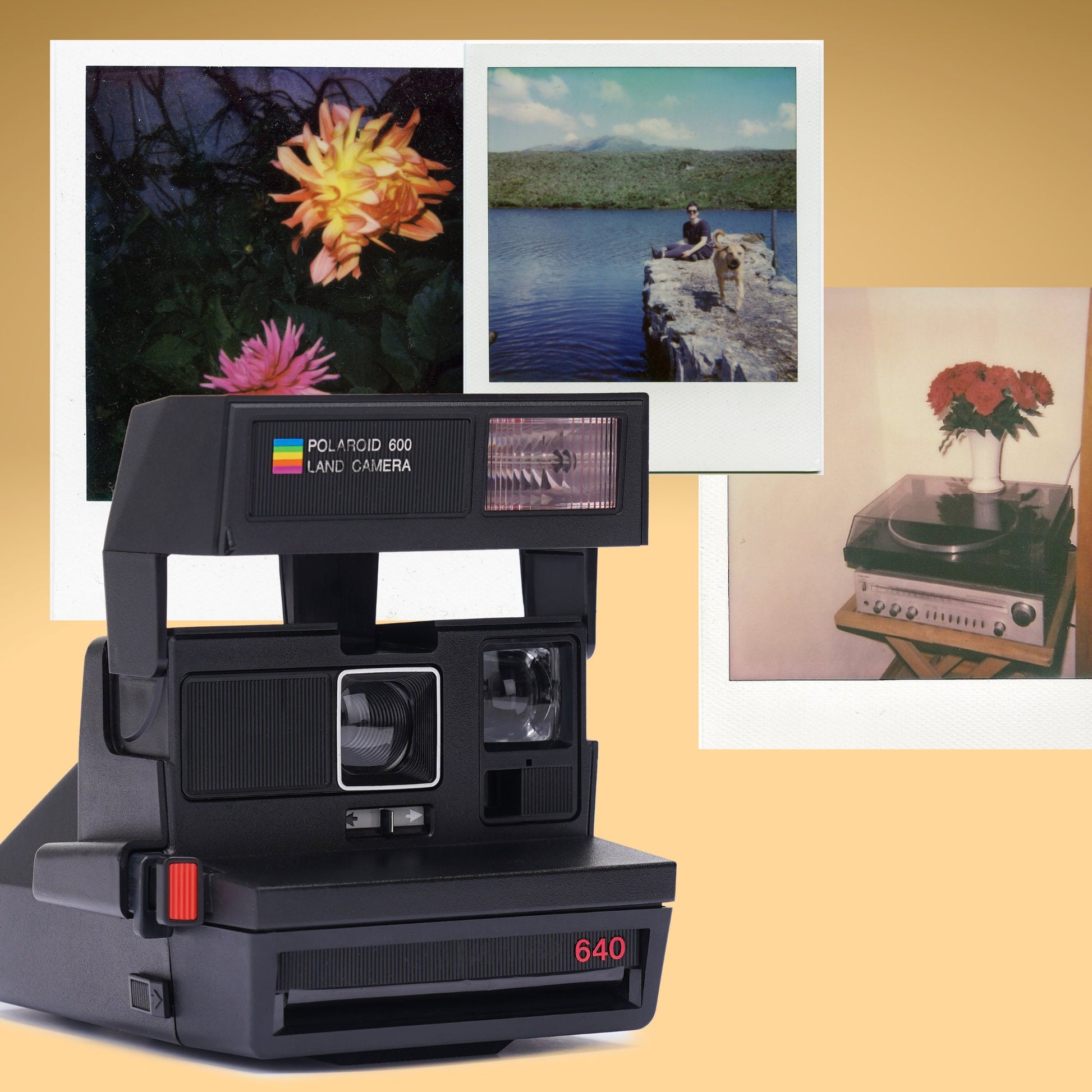Vintage Polaroid Camera 640, Old Instant Camera, Pefect Instant Camera for Beginner - Vintage Polaroid Instant Cameras