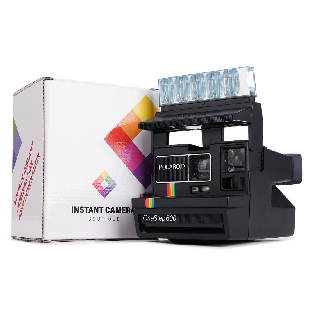 Vintage Polaroid OneStep 600 Instant Film Camera - Classic Rainbow Edition - Iconic Retro Design - Fully Tested & Working