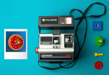 Vintage Polaroid 630 LM Silver Instant Film Camera