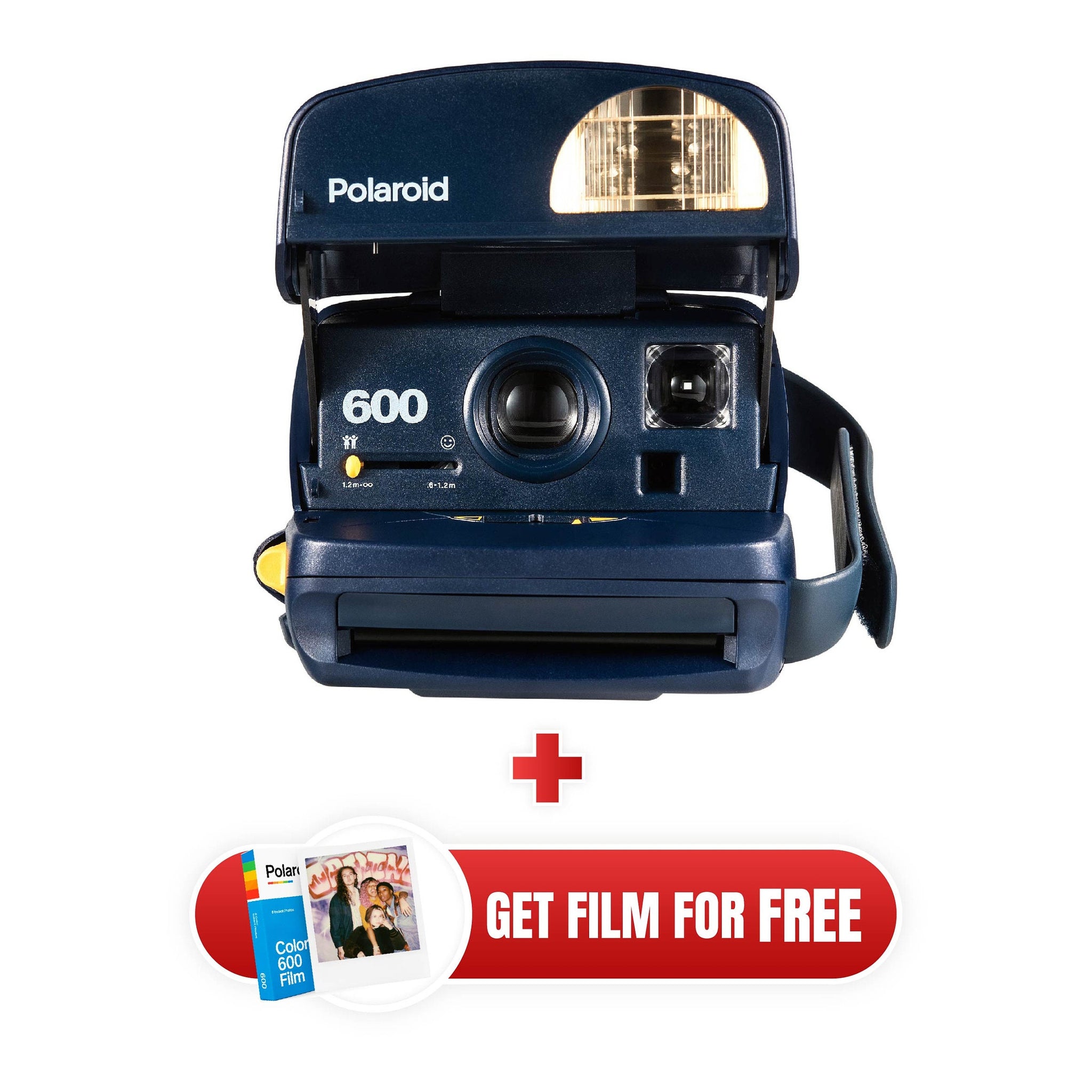 Capture Nostalgic Memories with our Refurbished 80s Style Polaroid 600 Camera - Perfect for Instant Photography Enthusiasts! - Vintage Polaroid Instant Cameras