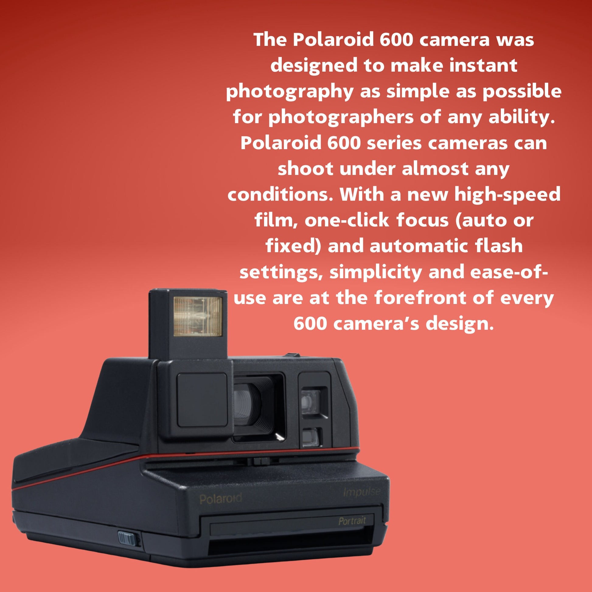 Vintage Instant Camera, Polaroid Impulse Portrait Camera - Vintage Polaroid Instant Cameras
