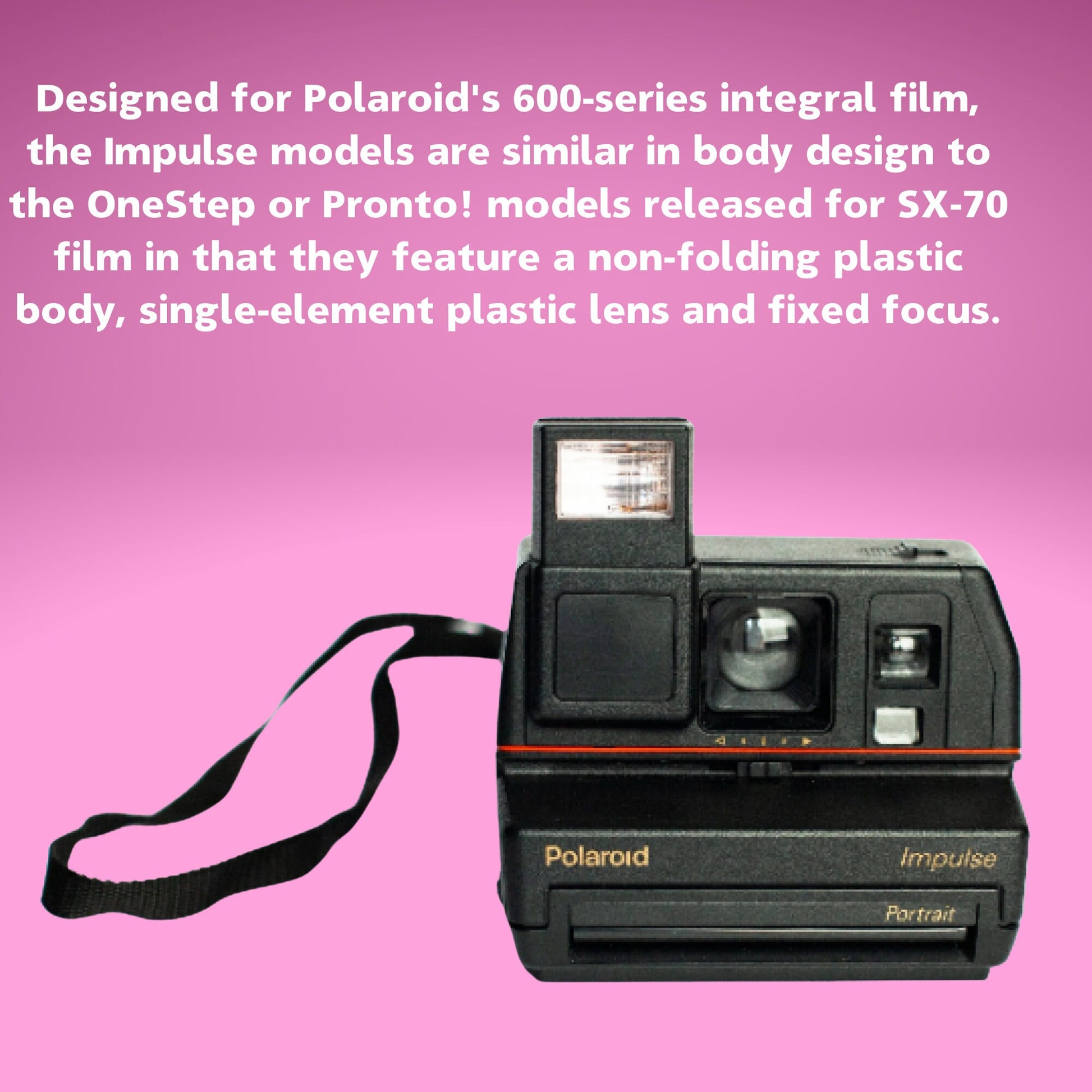 Vintage Instant Camera, Polaroid Impulse Portrait Camera - Vintage Polaroid Instant Cameras