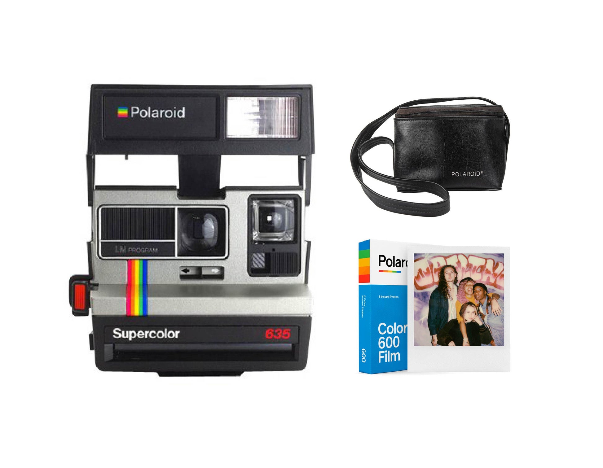 Polaroid 635 Supercolor Rainbow, Vintage Polaroid Camera, Instant Perfectly Workoing Camera, Retro Camera, Gift for photographer - Vintage Polaroid Instant Cameras