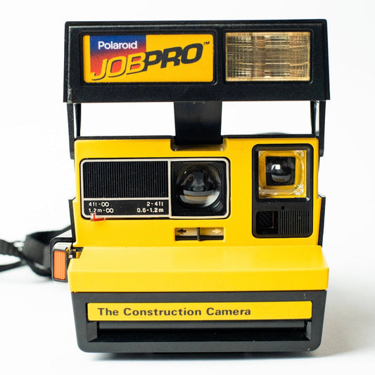 Polaroid Job Pro Camera Instant Film 600 type Camera Yellow and Black Vintage Polaroid Camera