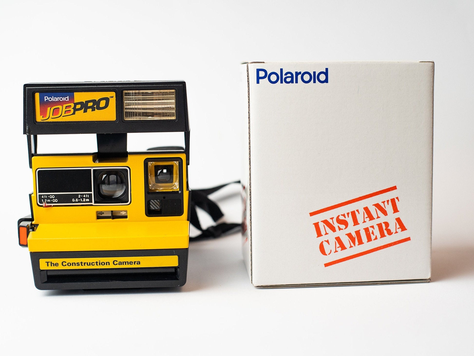 Polaroid Job Pro Camera Instant Film 600 type Camera Yellow and Black Vintage Polaroid Camera - Vintage Polaroid Instant Cameras