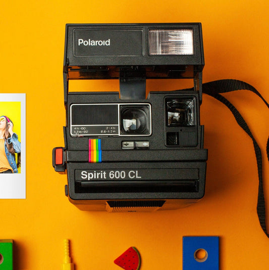 Polaroid 600 CL Spirit Camera Instant Film Camera 90s Rainbow Vintage Polaroid 600 type film camera 80s