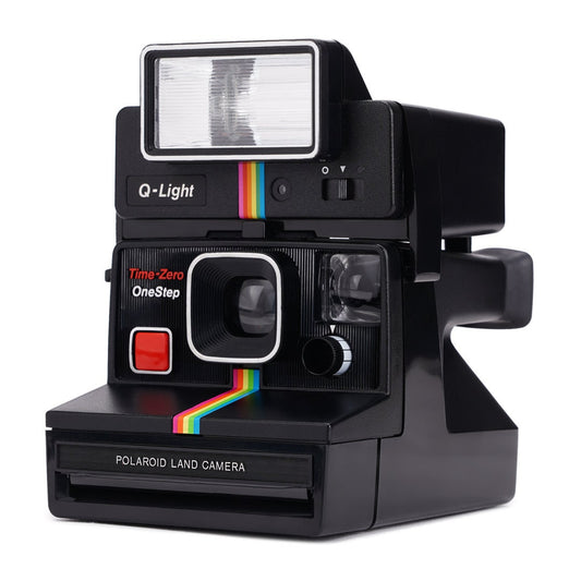 Vintage Polaroid Land Camera Time-Zero OneStep SX-70 + Flash