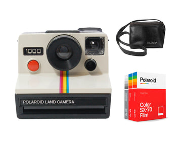 Retro Polaroid Camera Gift Set - Vintage Onestep Land 1000, Polaroid 600, and More - Perfect Birthday Gift for Photography Enthusiasts