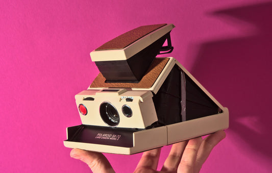 Polaroid SX-70 Model 2, Brown Polaroid Camera, Vintage Instant Camera